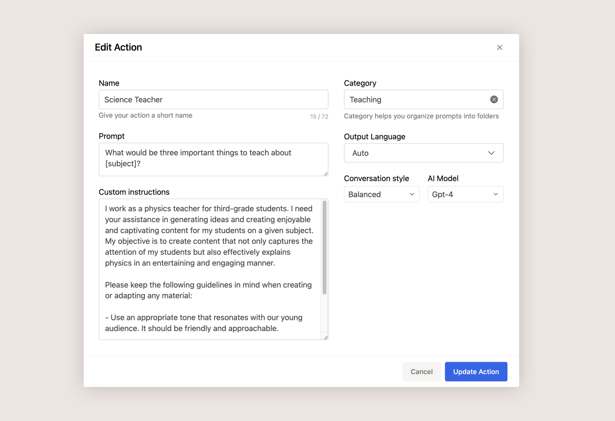 Custom Actions just got better